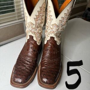 Lucchese Boots Full Quill Ostrich 11.5D